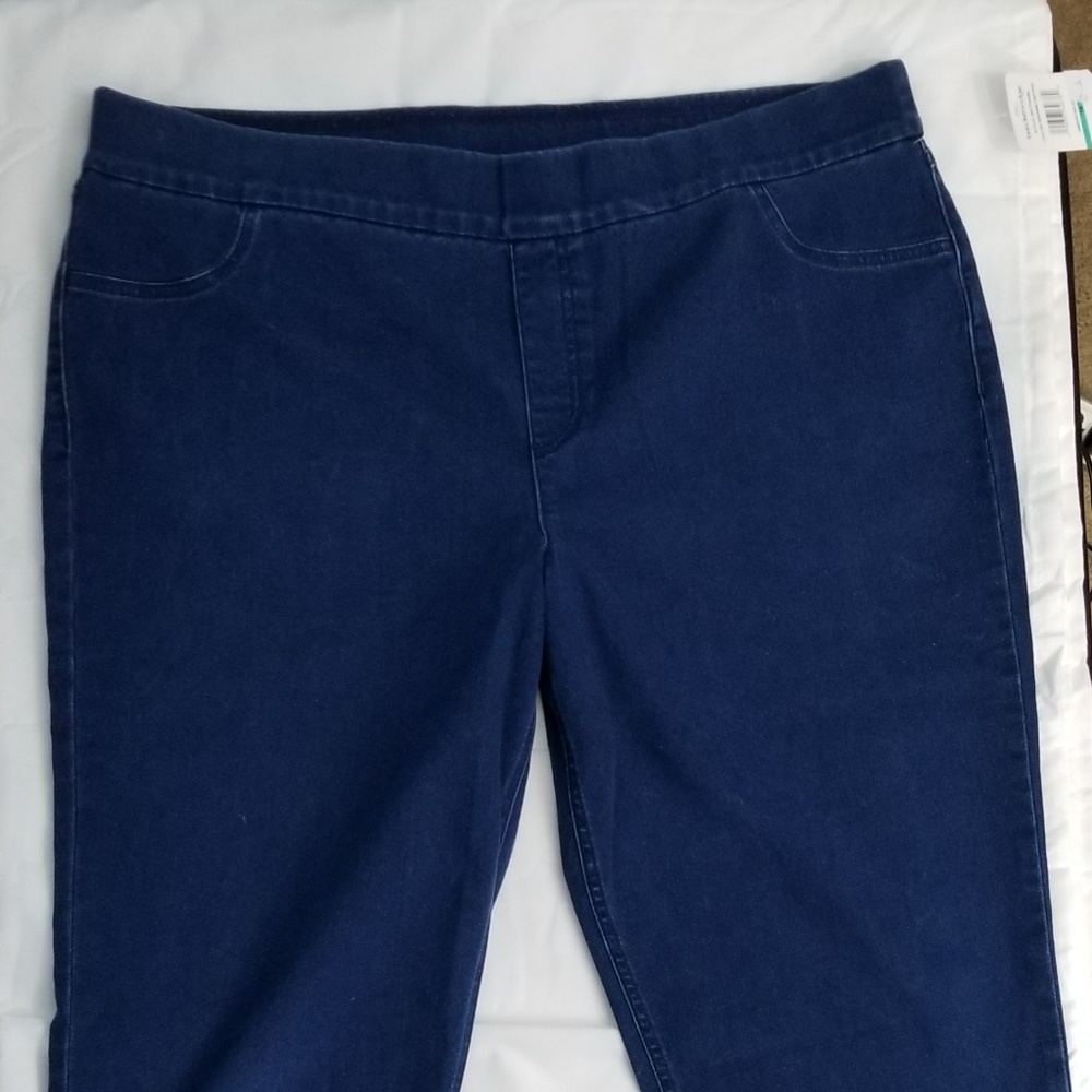 Brackenridge stretch denim crop pants size 16